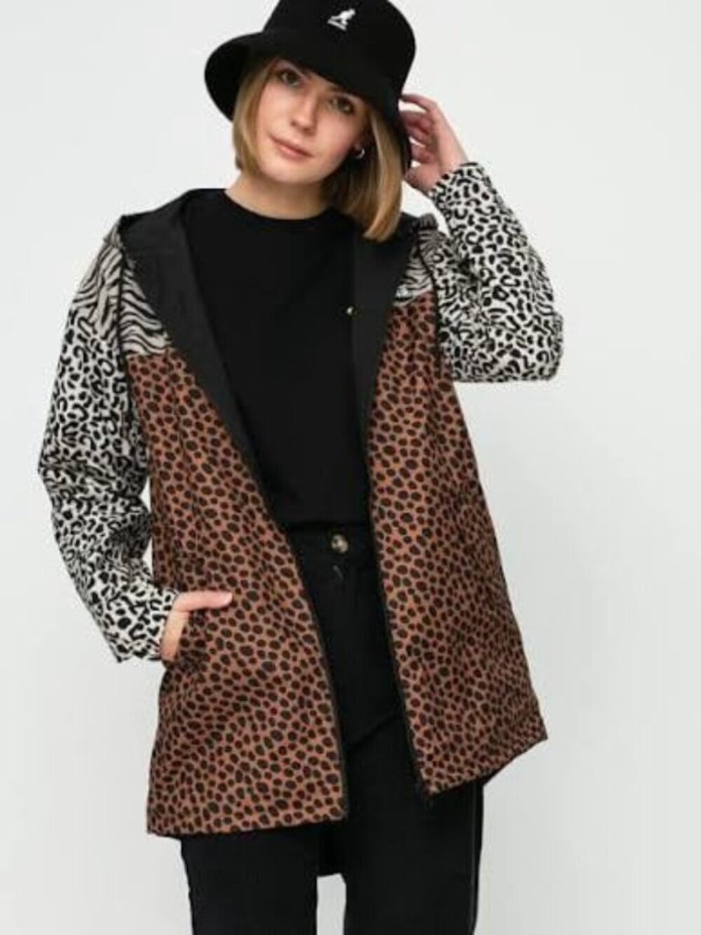 Vans Mercy Reversible Animal Print Jacket Women’s Coat size S